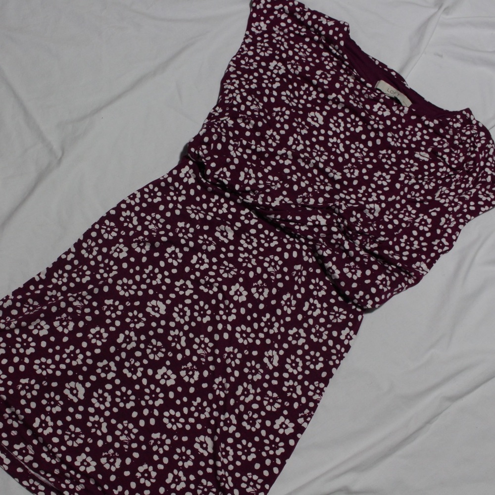Purple and White LOFT dress
